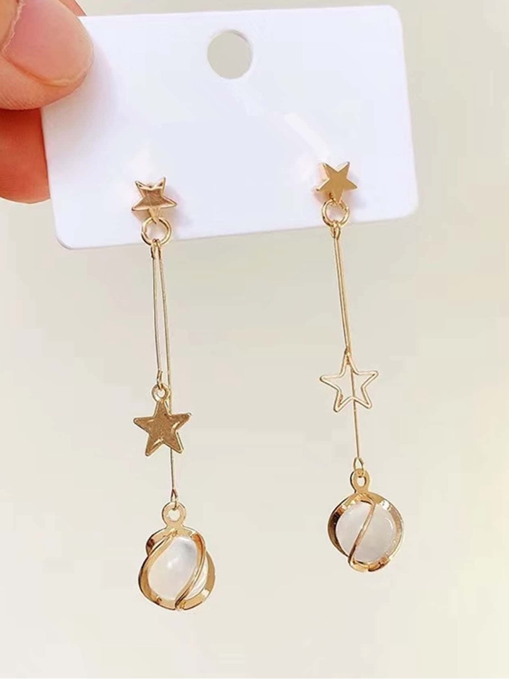 🌟 Gold Star Drop Earrings 🌟